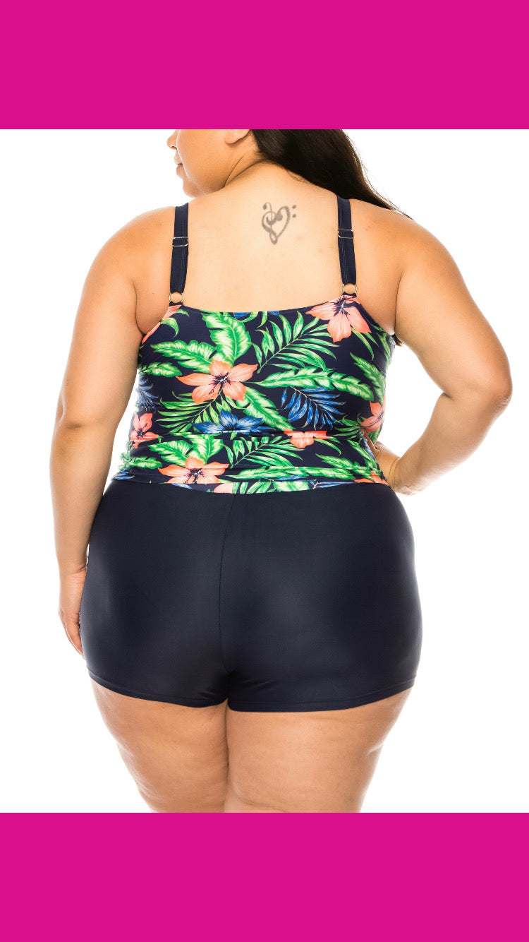 Plus Size Floral Tankini with Boy Shorts
H3030-PLUS - Just For You